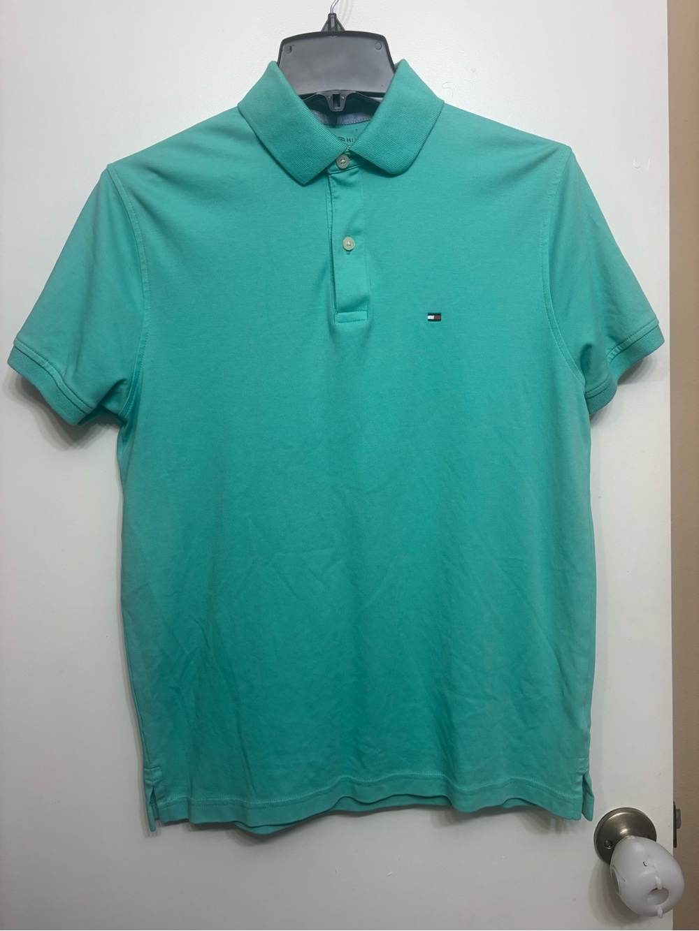Tommy Hilfiger Men's Mint Green Polo Shirt